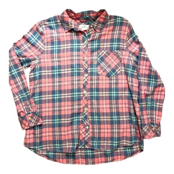 VINEYARD Vines plaid button down shirt size 14 - Picture 1 of 2